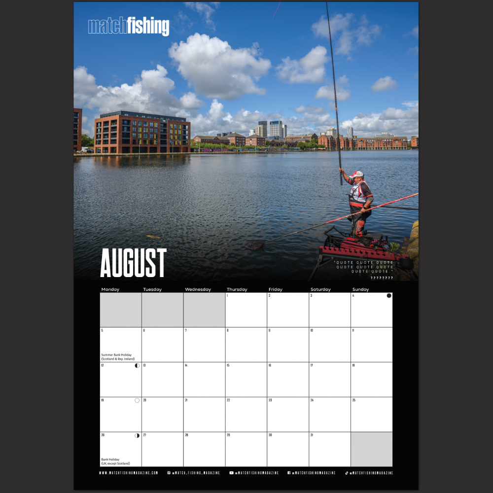 Exclusive Match Fishing Calendar - 2024