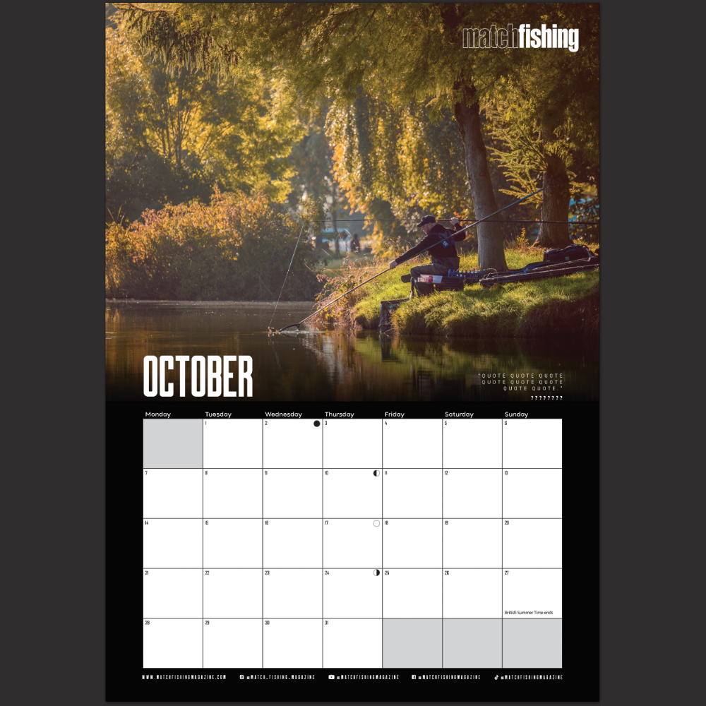 Exclusive Match Fishing Calendar - 2024