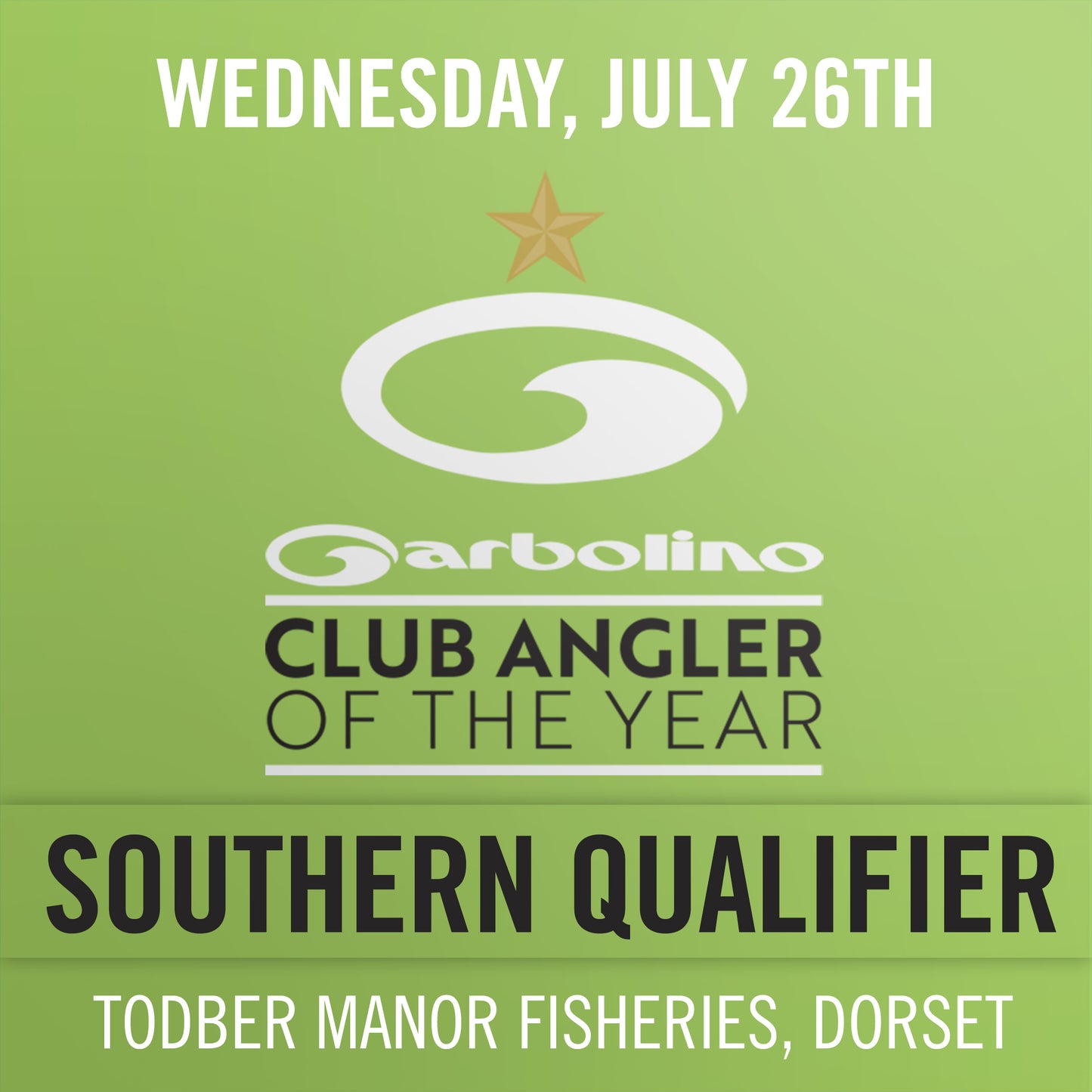 Garbolino Club Angler of the Year - South Ticket