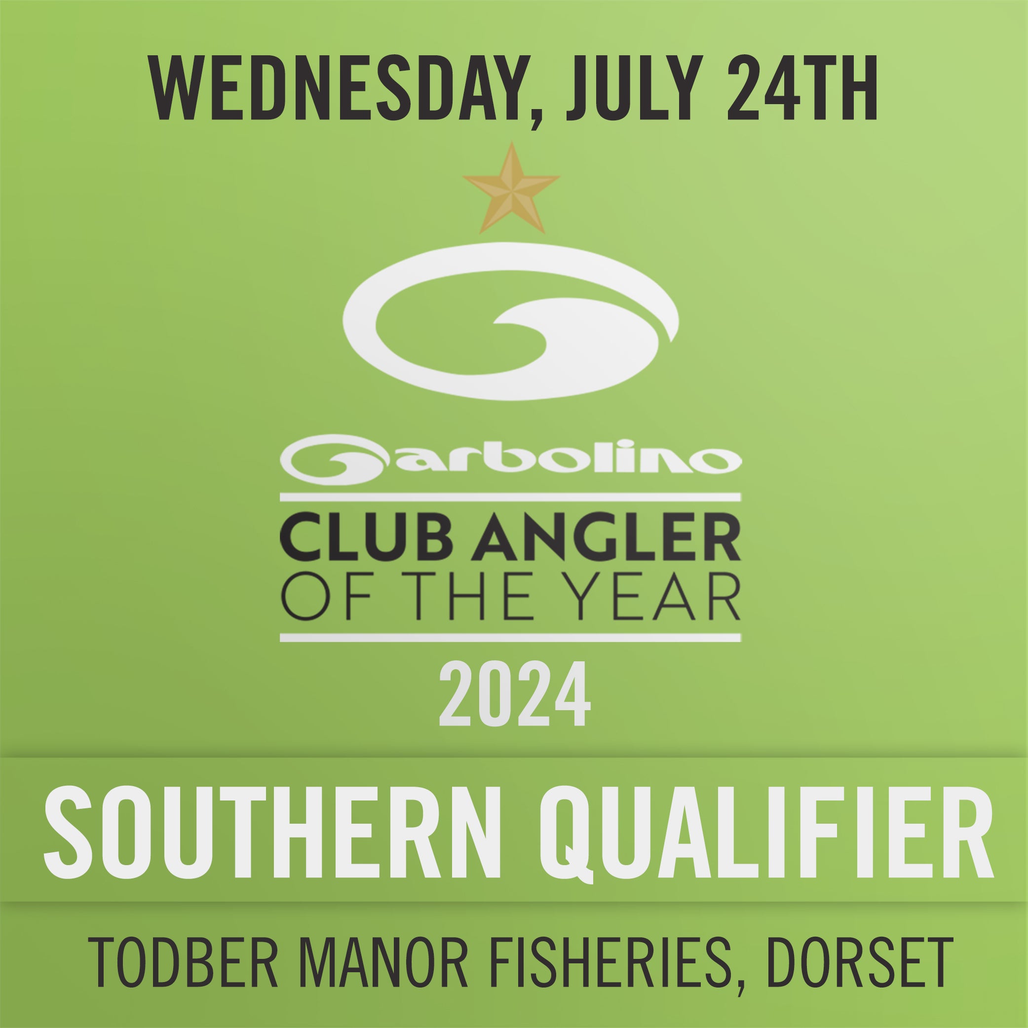 Garbolino Club Angler of the Year South 2024 Ticket Match Fishing